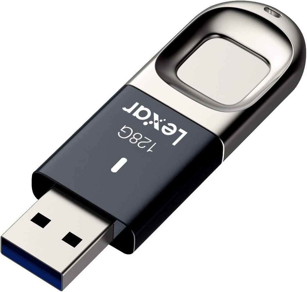Lexar Jump Drive F35 USB 3.0 Flash Drive with Fingerprint 128GB 150MB/s read and 60MB/s write Lexar Jump Drive F35 USB 3.0 Flash Drive with Fingerprint 128GB 150MB/s read and 60MB/s write